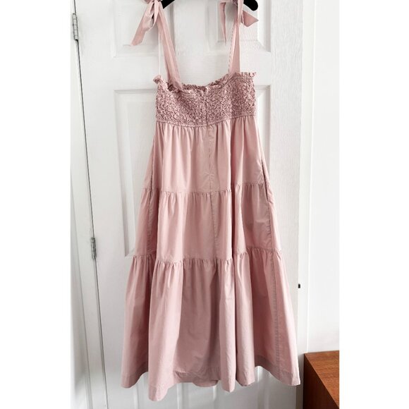 En Saison "Matisse" Tiered Dress in Pink, size Large - Picture 6 of 6